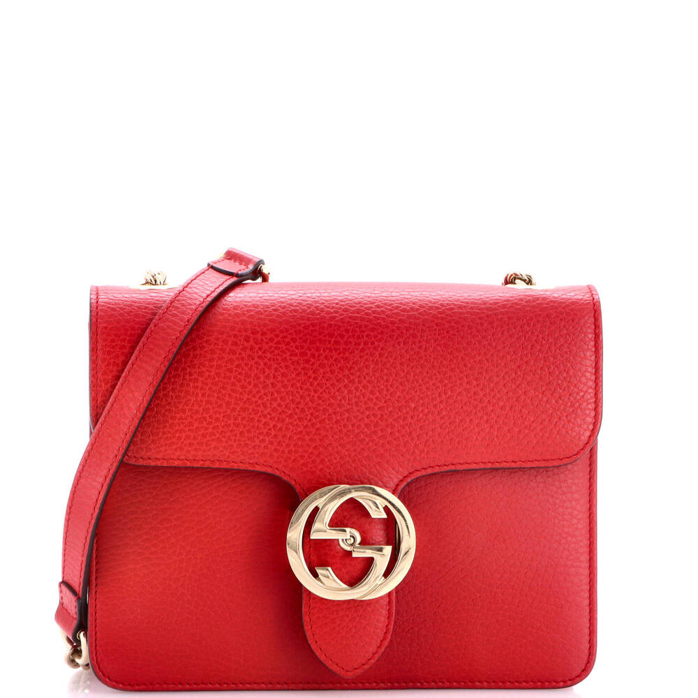 Gucci Small Interlocking Shoulder Bag Leather